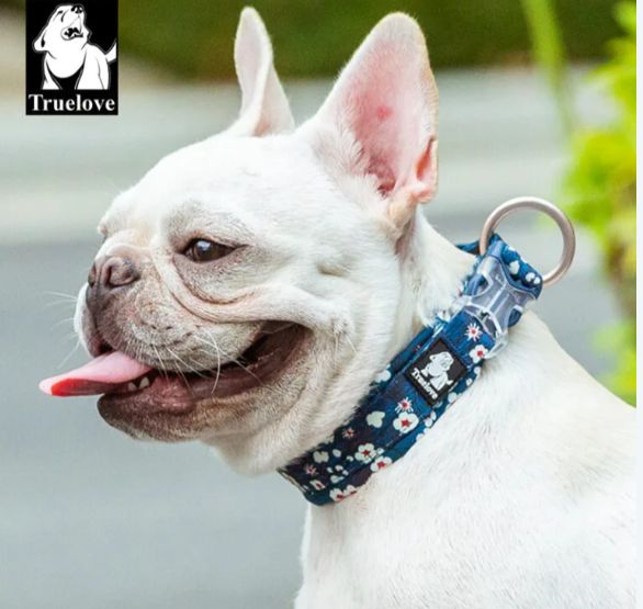 ​Truelove Floral Camouflage Pog Collar - Saxony Blue