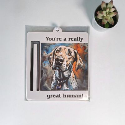 Wooden money or gift card holder ornament - Labrador