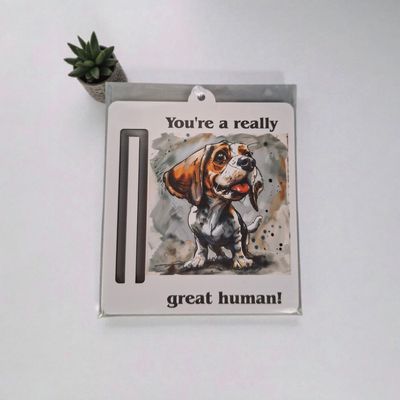 Wooden money or gift card holder ornament - Beagle Wooden money or gift card holder ornament - Beagle