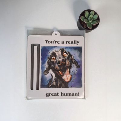Wooden money or gift card holder ornament - Black Labrador - 2