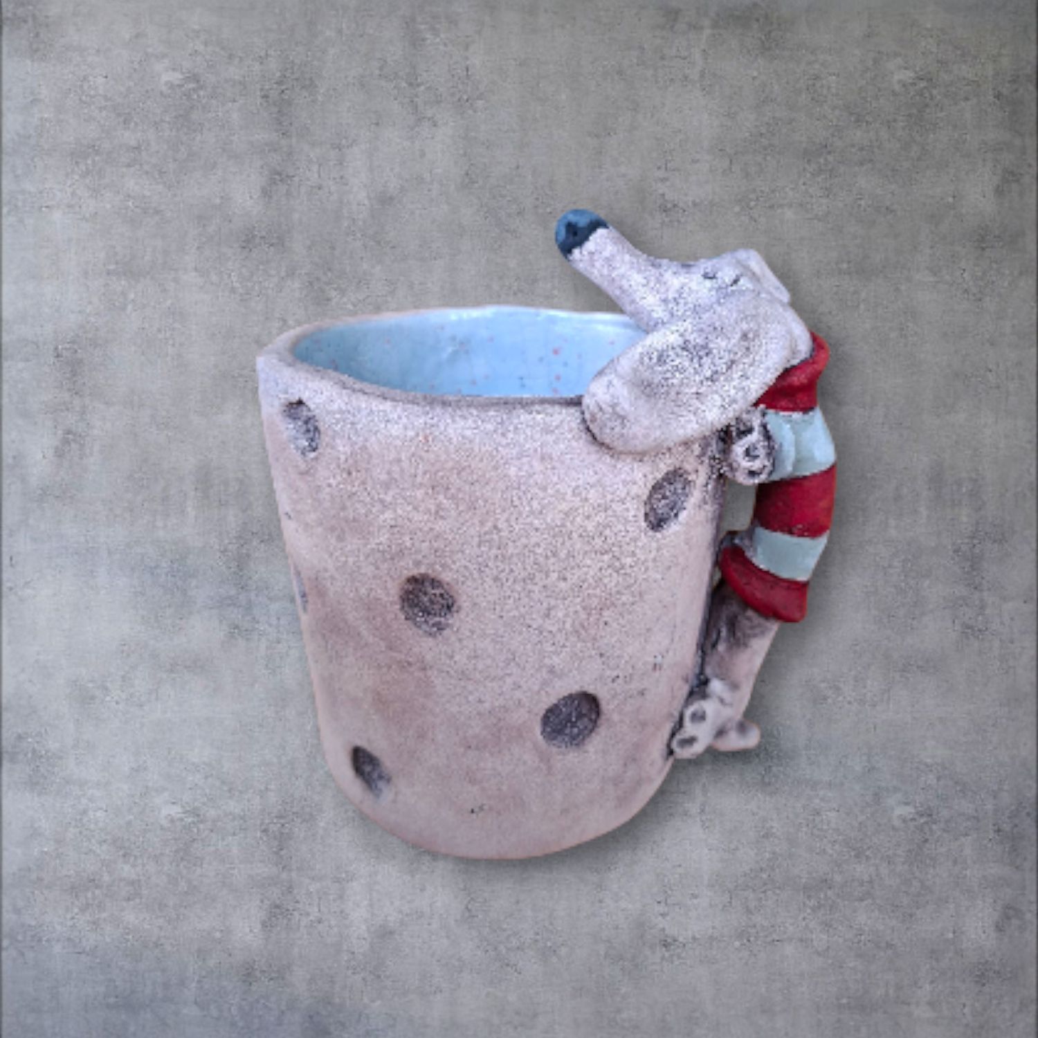 Ceramic Dachshund Teaspoon Holder - 2