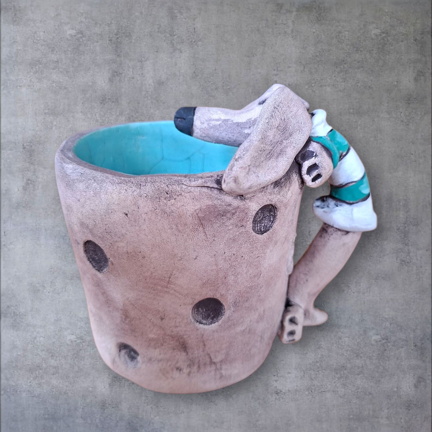 Ceramic Dachshund Teaspoon Holder - 4