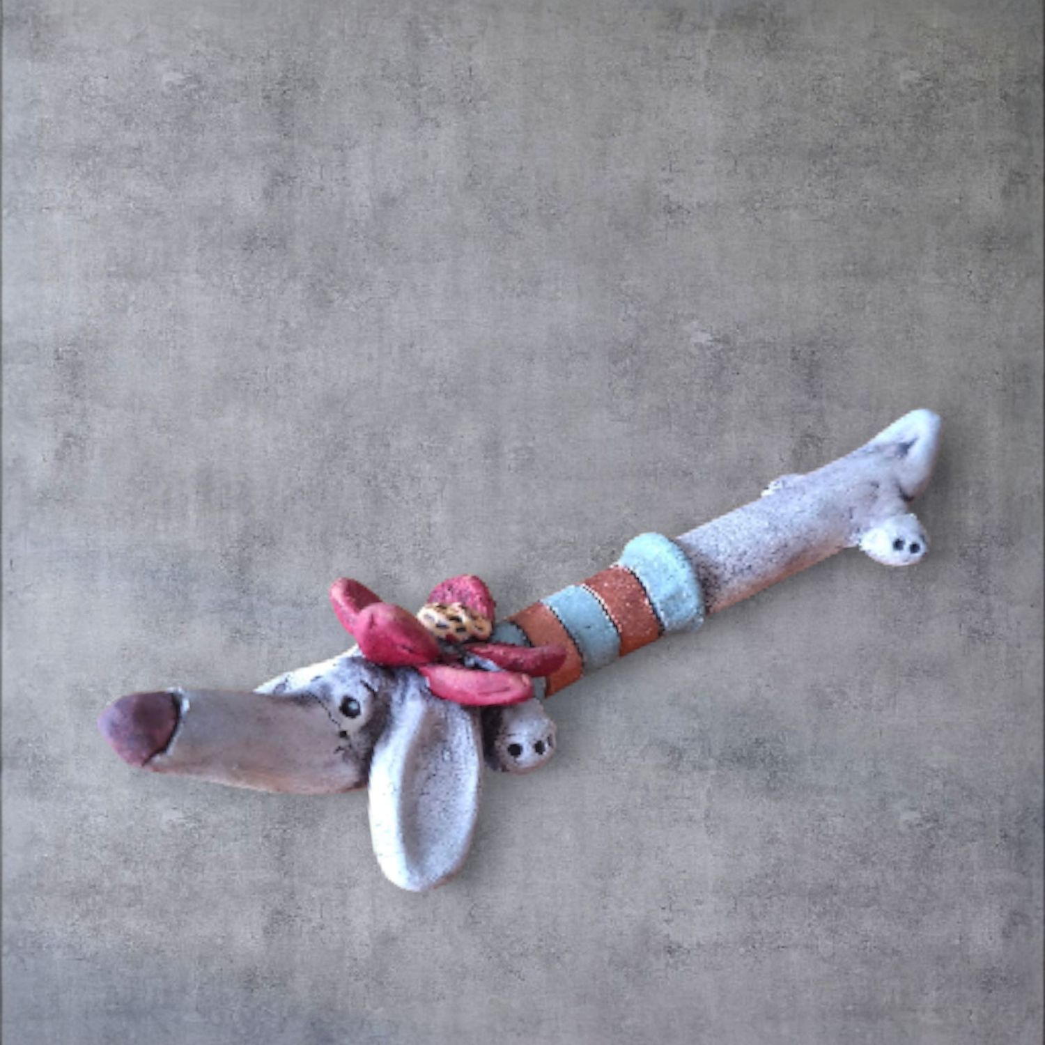 Ceramic Dachshund Ornament - Medium - 4