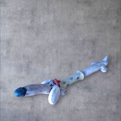 Ceramic Dachshund Ornament - Large - 2