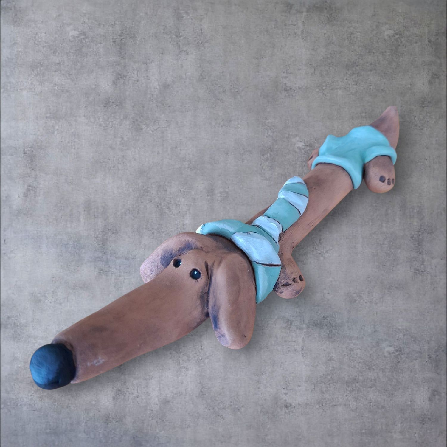 Ceramic Dachshund Ornament - Large - 3