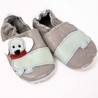 Dachshund Leather Baby Shoes – Boys