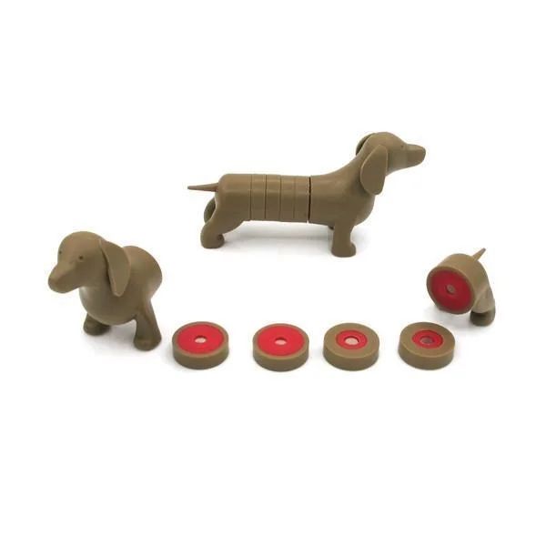 Fridge Magnet - Cartoon Dog Dachshund - Brown Fridge Magnet - Cartoon Dog Dachshund - Brown