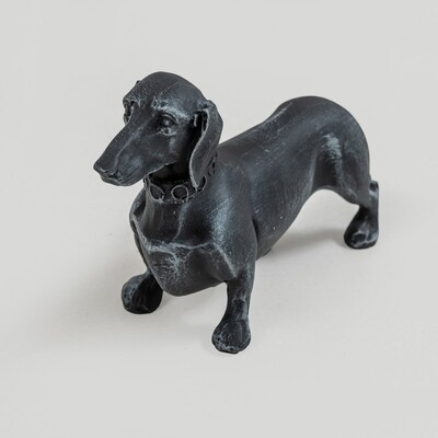 Dachshund Figurine - Grey - Matt