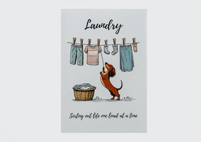 A4 Image on Gloss Cardboard (Unframed) - Laundry 2