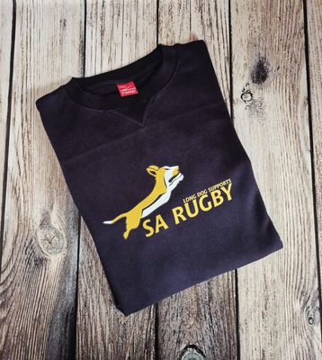Long Dog Supports SA Rugby Sweatshirt - Navy