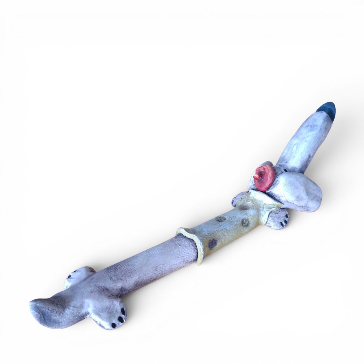 Ceramic Dachshund Ornament - Large - 1 Ceramic Dachshund Ornament - Large - 1