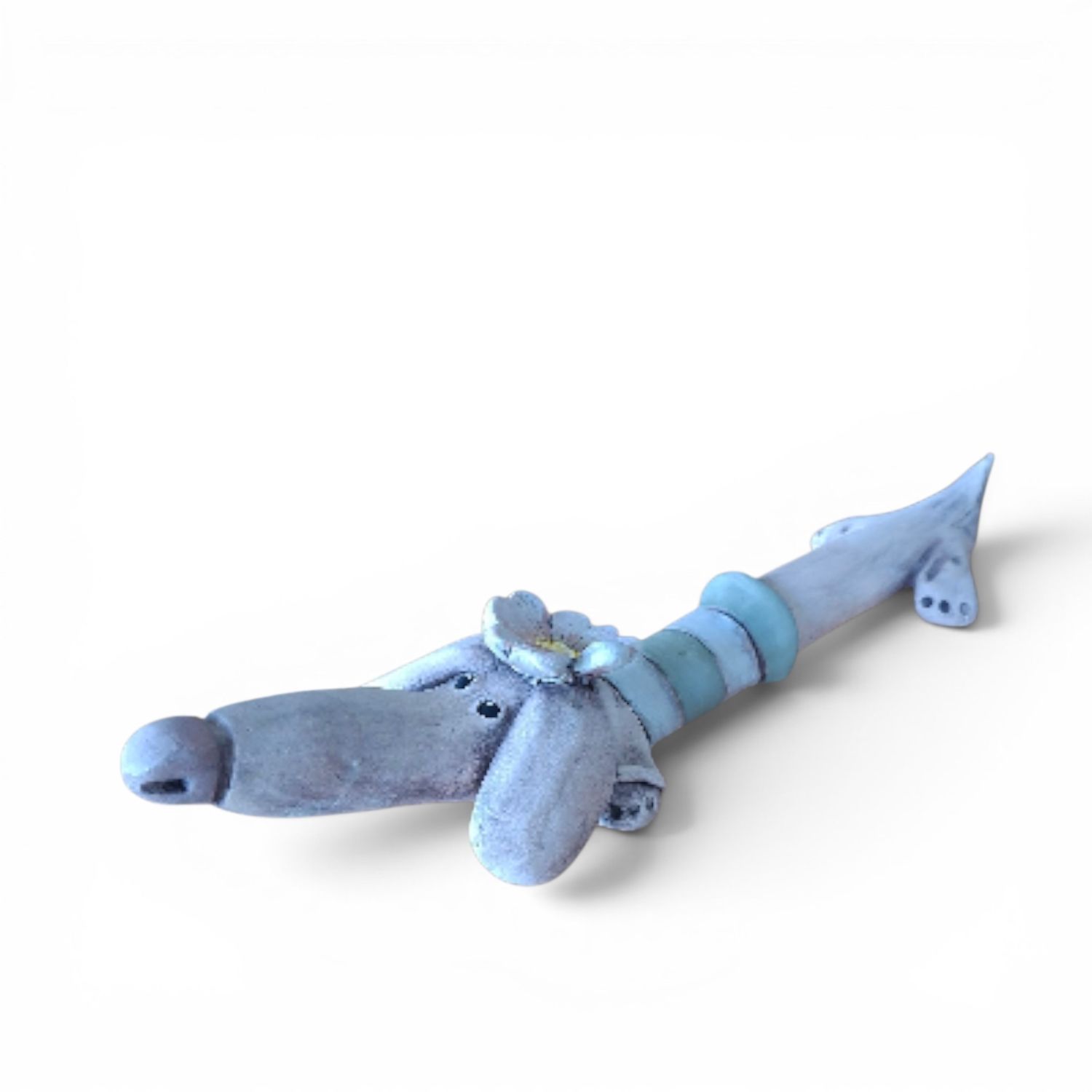 Ceramic Dachshund Ornament - Large - 3 Ceramic Dachshund Ornament - Large - 3