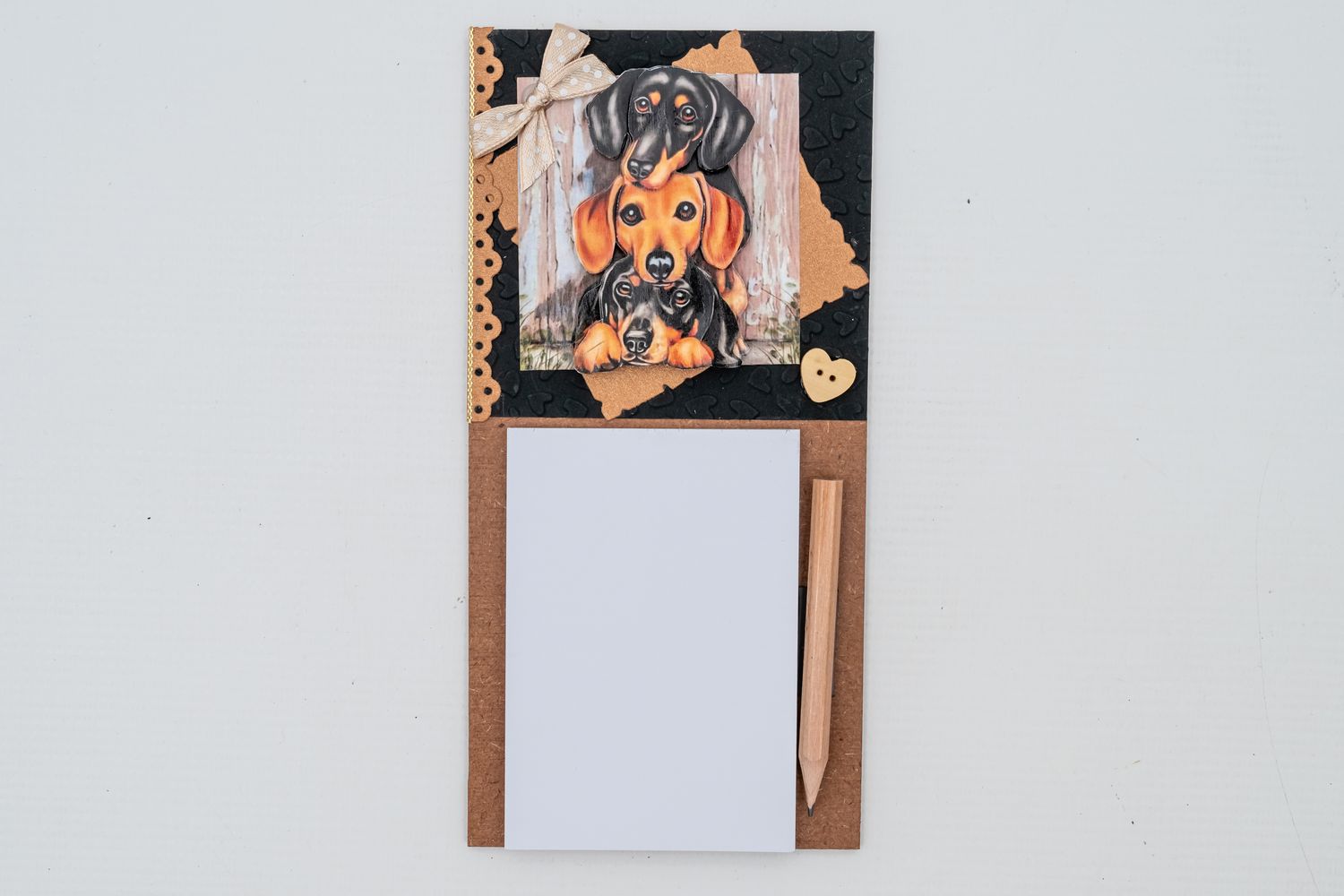 Handmade Fridge Notepad - 3D effect - Design 3