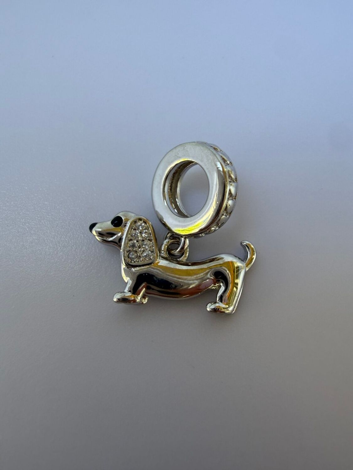 Sterling Silver Dachshund Bracelet Charm