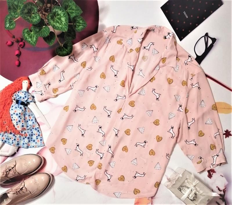 Zara Blouse with Dachshunds & Diamonds