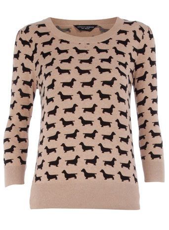 Dachshund Print Jersey