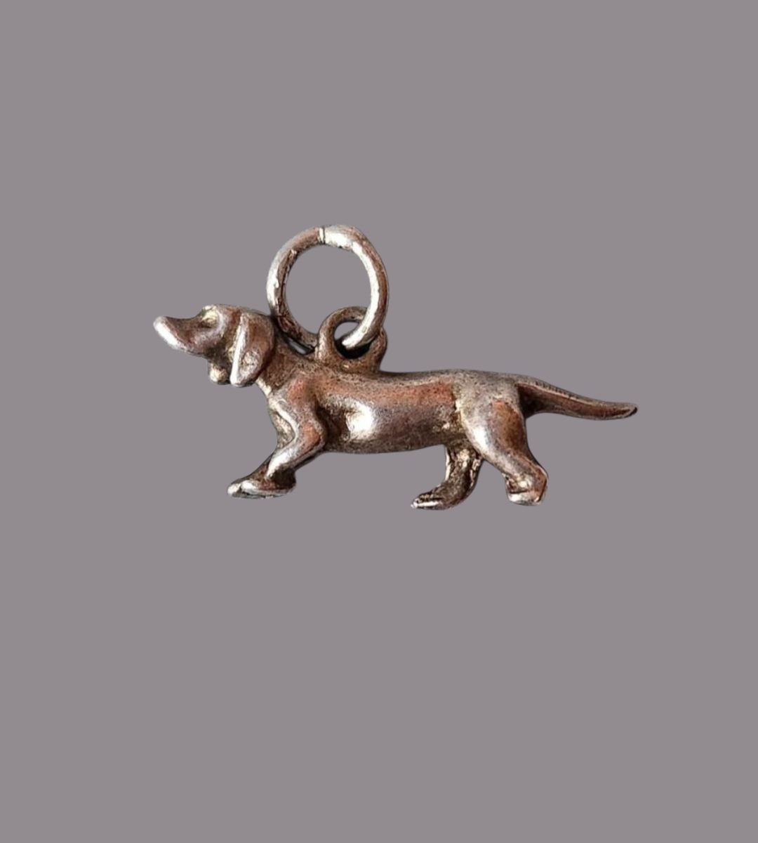 Vintage Dachshund Charm or Pendant