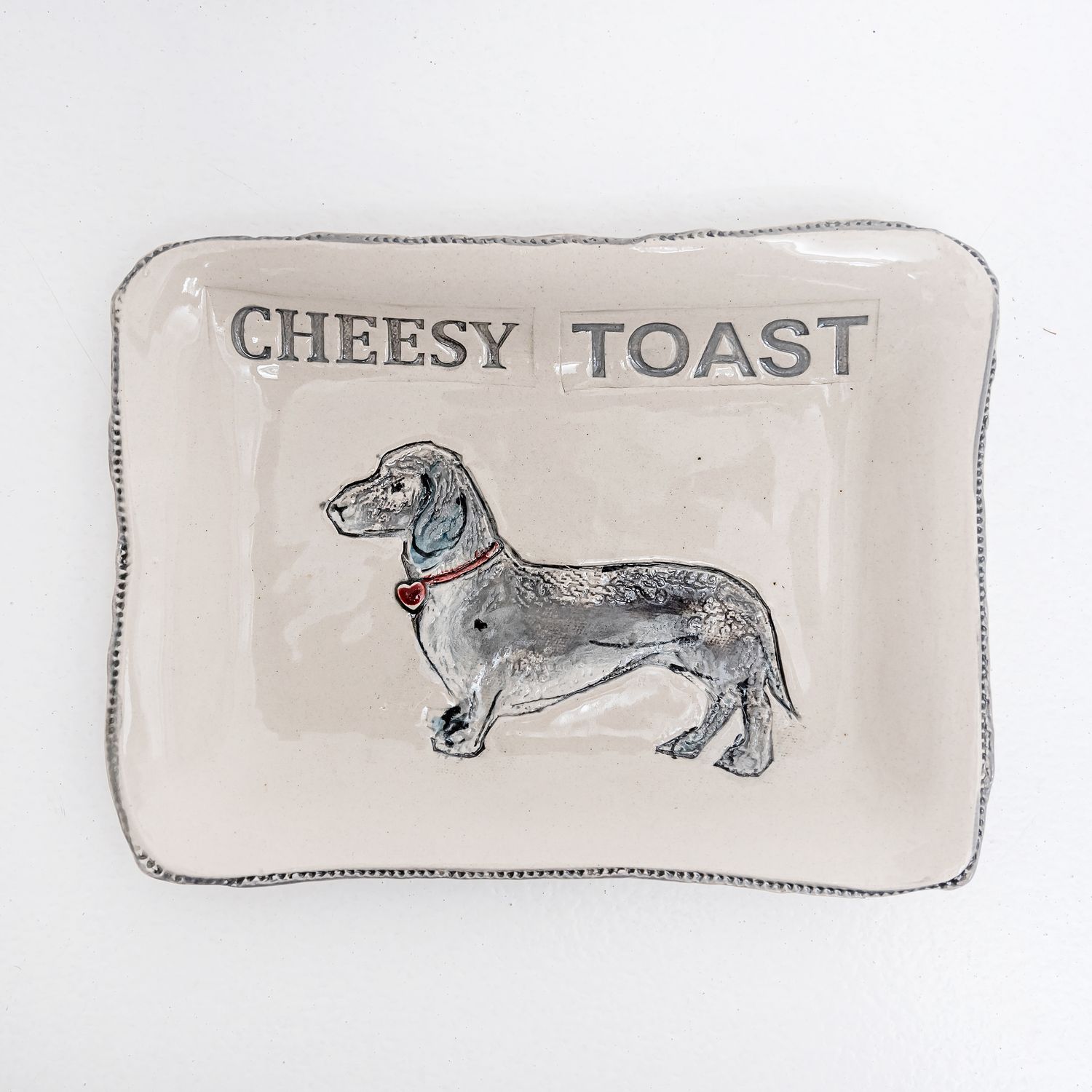 Ceramic Plate - Cheesy Toast