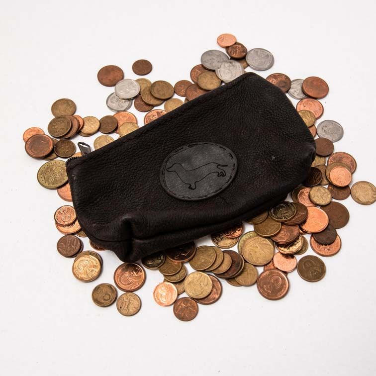 ​Small Leather Bag with Brown Dachshund Insignia - 2