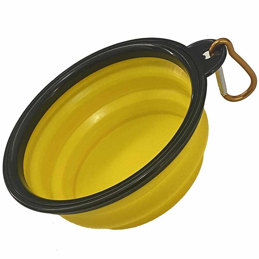 Dog Travel Bowl - Yellow