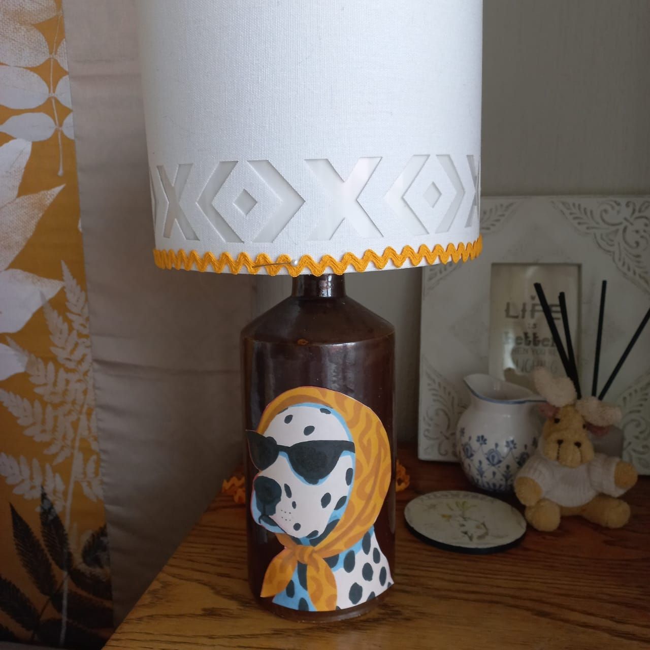 Vintage meets Quirky Dalmatian Lamp