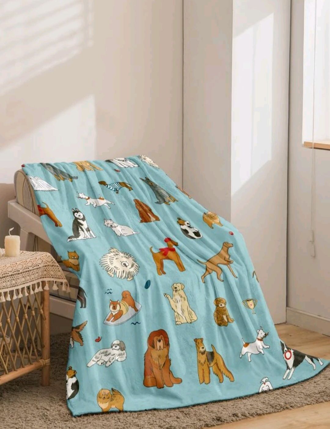 Mixed Dogs Fleece Blanket Mixed Dogs Fleece Blanket