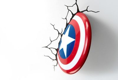 Marvel  &quot;Captain America Shield&quot; 3D LED Light
