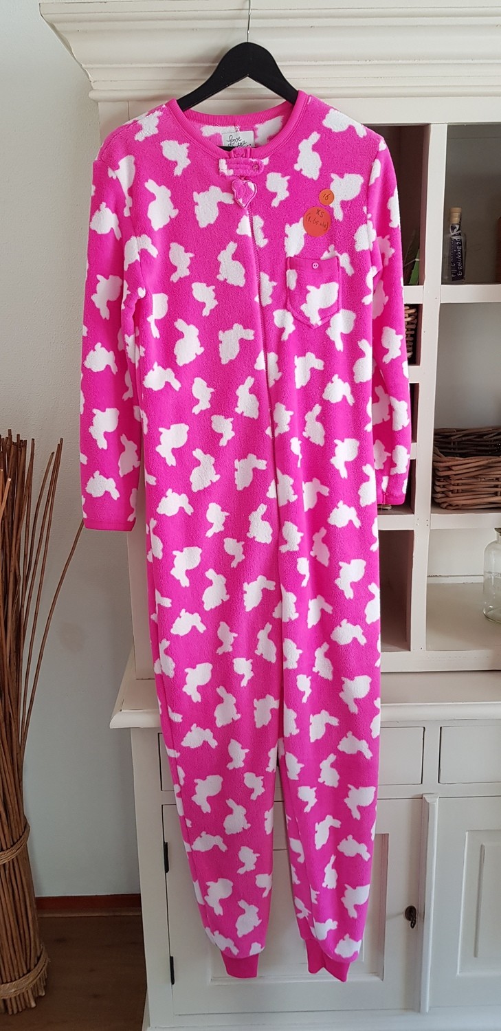 Onesie, Jumpsuits &quot;Konijn print&quot; roze non hooded
