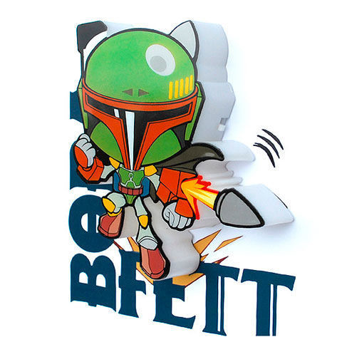 Star wars &quot;Boba Fett&quot; 3D LED Light mini series