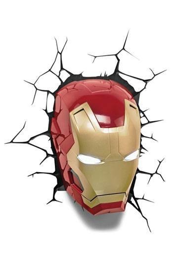 Marvel &quot;Iron Man&quot; Mask 3D LED Light