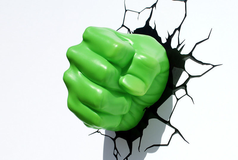 Marvel  Hulk &quot;Fist&quot; 3D LED Light