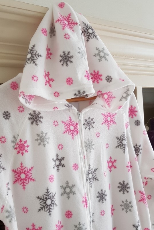 Onesie, Jumpsuit &quot;Snow&quot; hooded super soft