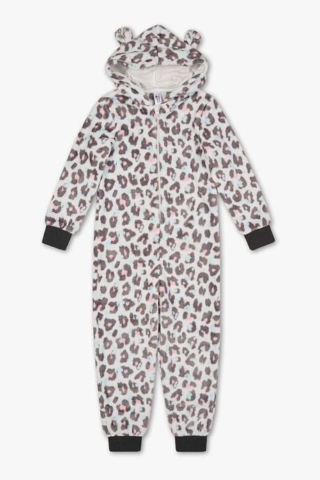 Onesie, Jumpsuit  &quot;Panter&quot; hooded kids series super soft