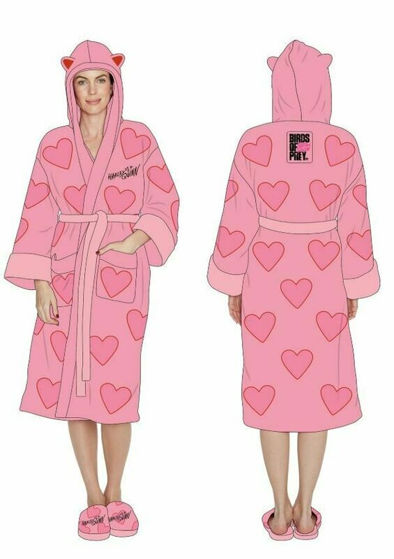 Badjas Harley Quinn &quot;Birds of Prey&quot; hooded ladies size super soft