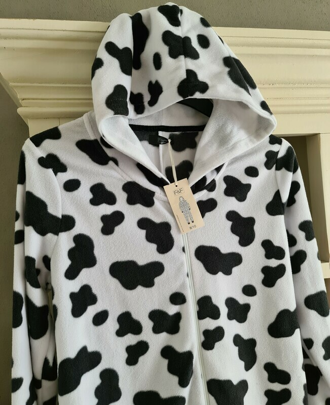 Onesie, Jumpsuit, &quot;KOE&quot; print hooded super soft