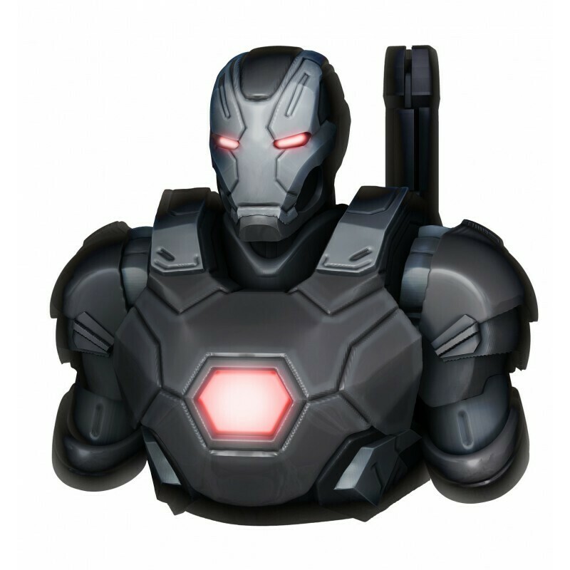 Marvel &quot;Warmachine&quot; Coin Bank, Bust Bank