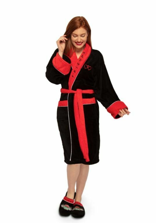 Badjas Friends "Central Perk" black non hooded ladies size