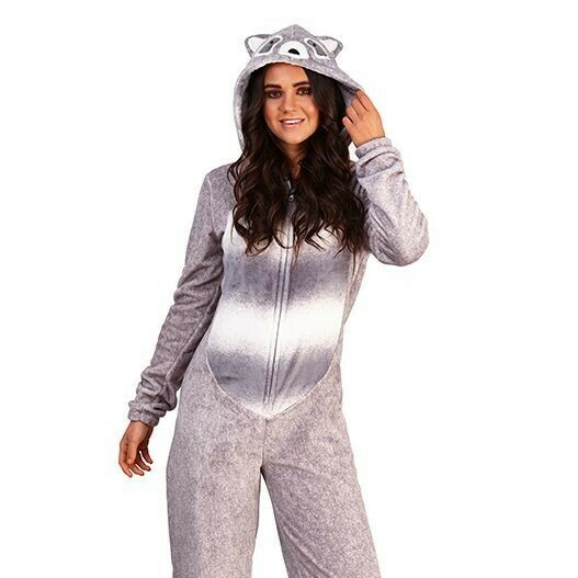 Onesie, Jumpsuit &quot;Wasbeer&quot; hooded super soft