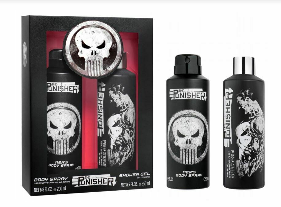 Marvel &quot;The Punisher&quot; Body Spray + GEL Douche &amp; Shampoing