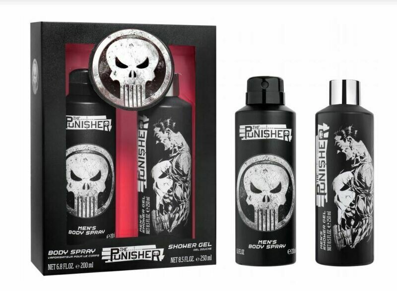 Marvel &quot;The Punisher&quot; Body Spray + GEL Douche &amp; Shampoing