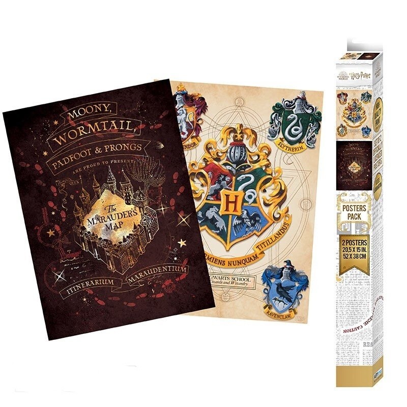 Harry Potter &quot;Crest &amp; Marauders&quot; 2 posters set