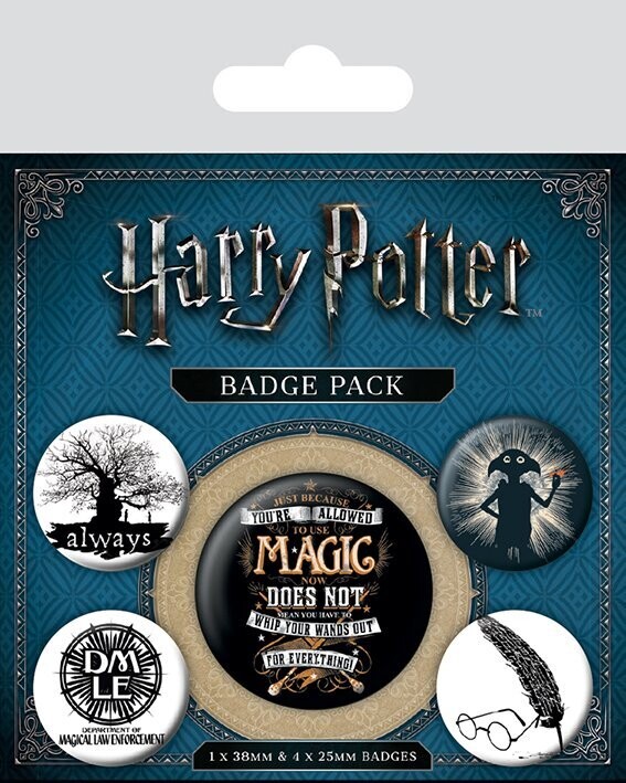 Harry Potter &quot;Badges&quot; 5 stuks set
