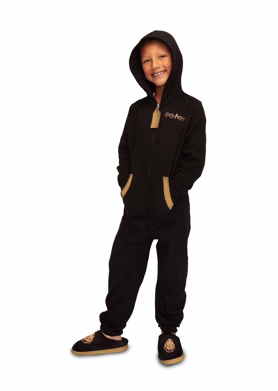 Onesie, Jumpsuit Harry Potter Hogwarts "Gold" hooded Kids series