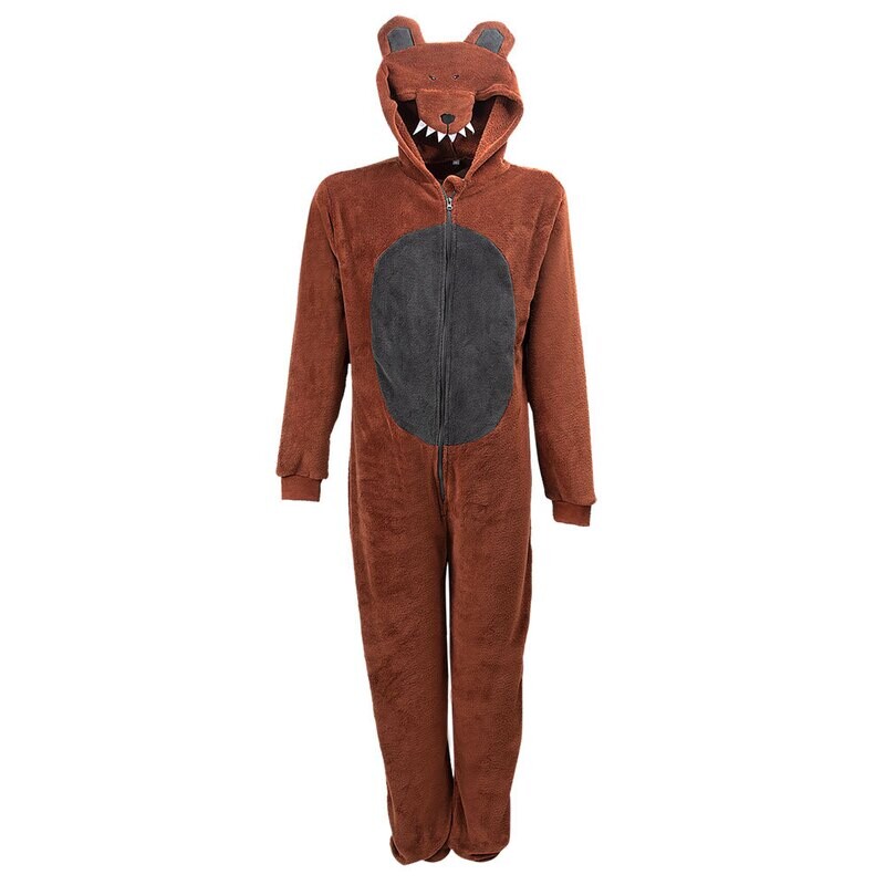 Onesie, Jumpsuit &quot;Wolf&quot; hooded mens size