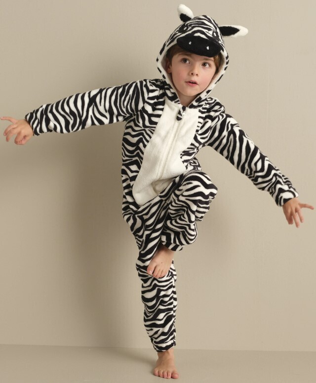 Onesie, Jumpsuit &quot;Zebra&quot; hooded kids series
