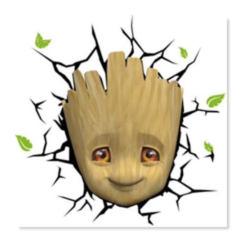 Marvel &quot;Baby Groot Face&quot; 3D LED Light
