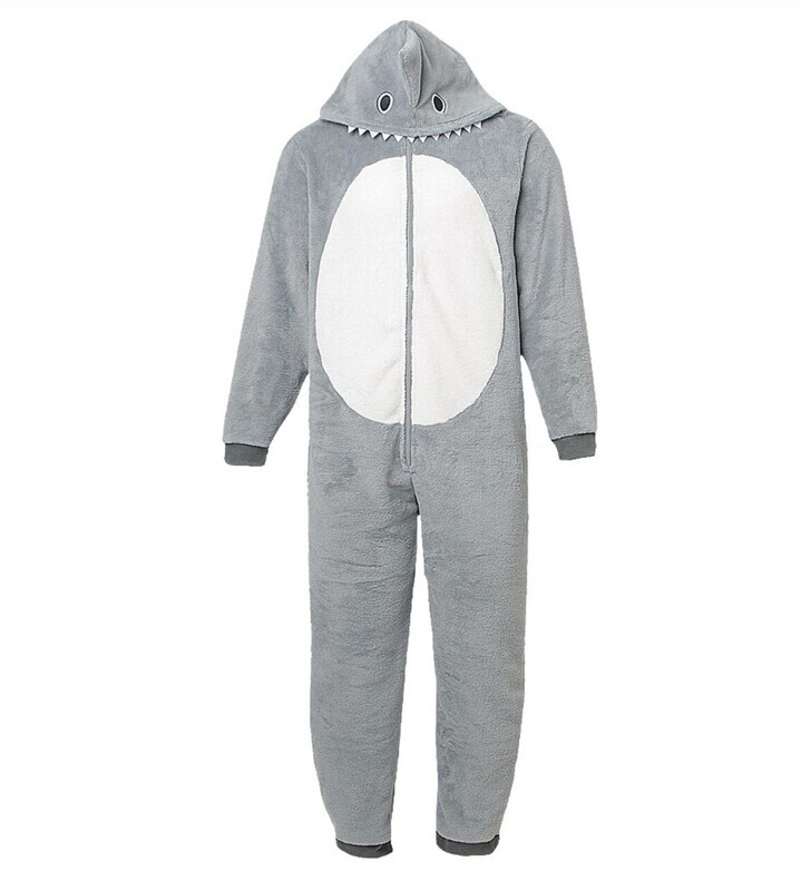 Onesie, Jumpsuit &quot;Haai&quot; hooded mens size
