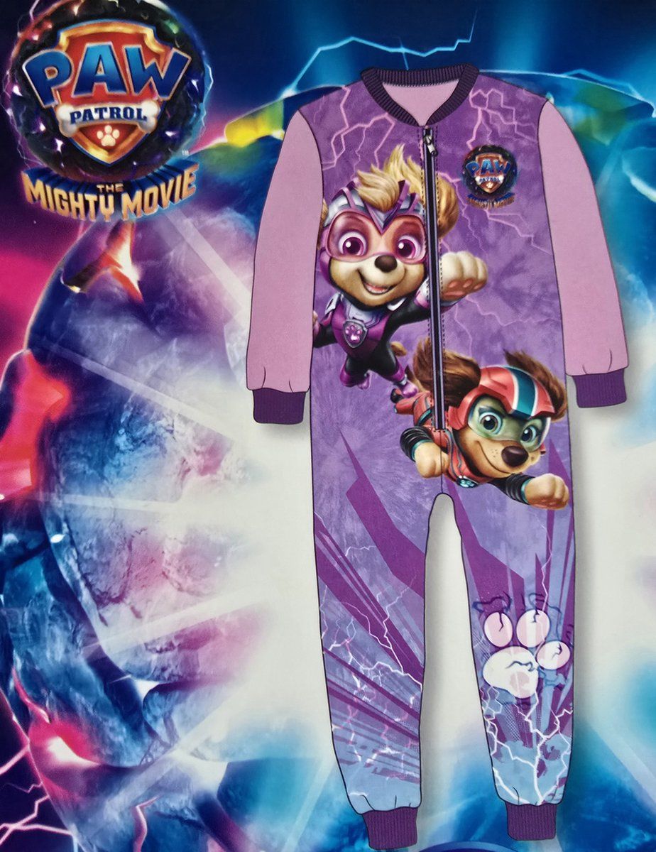 Onesie, Jumpsuit Girls Paw Patrol "Mighty Movie" non hooded