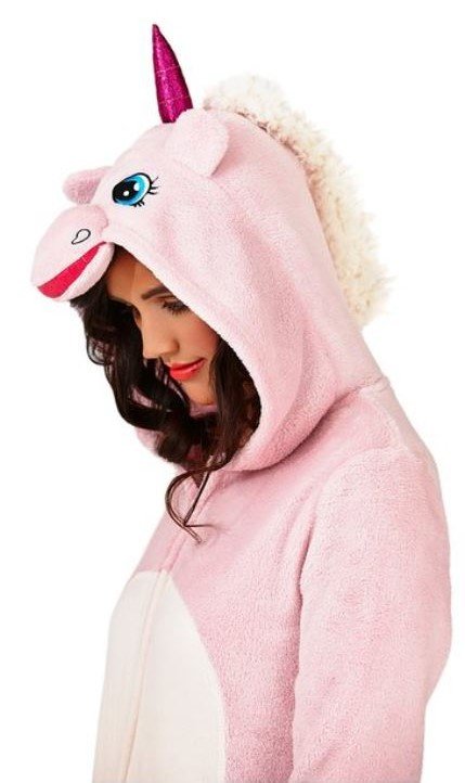 Onesie, Jumpsuit  Unicorn &quot;Roze&quot; design hooded super soft