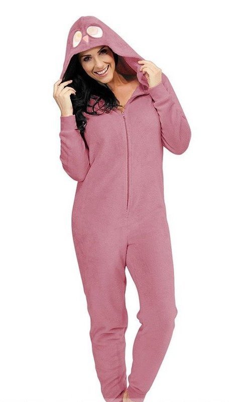 Onesie, Jumpsuit &quot;Uil&quot; hooded super soft